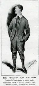 Tweed Prints: Rugby suit for boys 1914