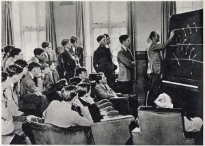 Public Prints: Rugby tactics being demonstrated to the school XV by Mr