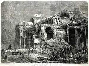 Style Prints: The Ruins of the Principal Church at Paysandu 1865