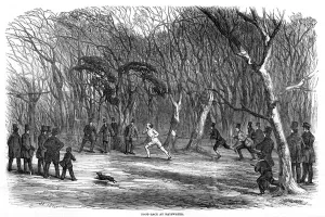 Athletics Prints: RUNNING AT BAYSWATER
