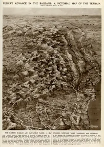 European Prints: Russian advance in Balkans by G. H. Davis
