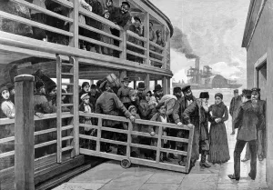 December Prints: Russian Emigrants landing in New York, 1892