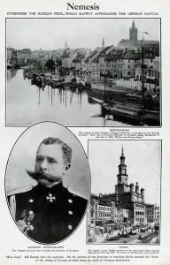 Approaching Prints: The Russian peril approaching Germany, WW1