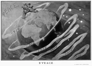 Earth Prints: S Peace by Bruce Bairnsfather, WW1 cartoon