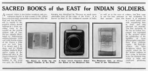 Indian Prints: Sacred books of the East for Indian Soldiers