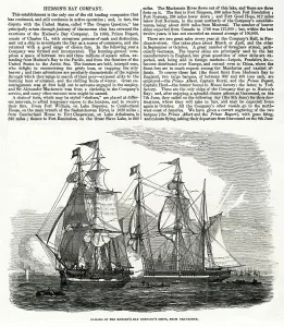 19th Prints: Sailing of the Hudsons Bay Company ships from Gravesend