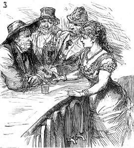 Cowboys Prints: In the Saloon; North American frontier town, 1880