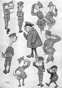 Saluting Prints: Salutes Assorted by Alfred Leete
