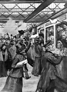 December Prints: Salvation Army Emigrants at Euston Station, London, 1905