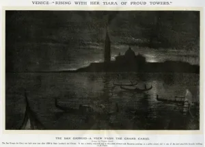 Venetian Prints: The San Giorgio dei Greci, Venice, Italy