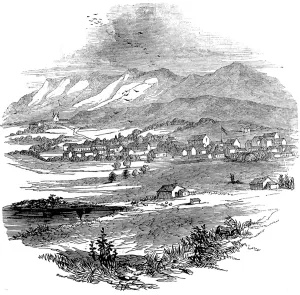 Houses Prints: Santa Barbara, Alta California, 1846