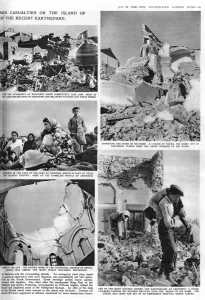 Disaster Prints: Santorini earthquake reportage, 1956