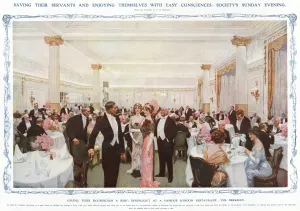 Restaurant Prints: Saving their servants and enjoying themselves with easy cons