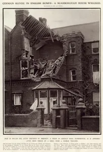 Ruined Prints: Scarborough house wrecked 1914