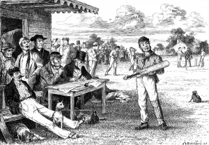 1881 Prints: Scene at a County Cricket Match, 1881