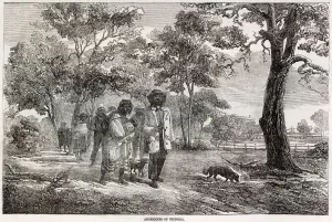 19th Prints: Scene showing Aborigines of Victoria, to accompany given in The Illustrated London News