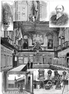 1884 Prints: Scenes at the Haberdashers Company, London, 1884