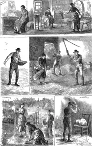 Wool Prints: Scenes of peasant working life, Ireland
