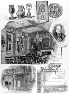 1884 Prints: Scenes at the Vintners Company, London, 1884