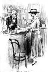 Joke Prints: A Scent Evanescent by Wilmot Lunt - petrol shortages, WW1