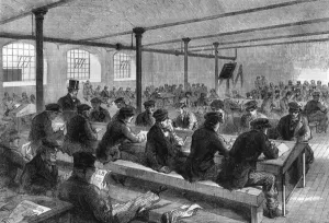 Manchester Prints: School for mill operatives in Manchester