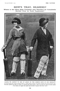 Cricketers Prints: Schoolgirl cricket players, WW1