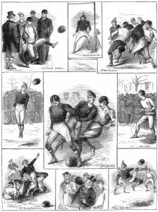 Played Prints: Scotland vs. England Football Match, 1872