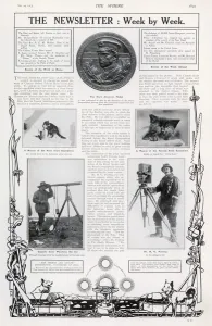 Medal Prints: Scott of the Antarctic - page from The Sphere