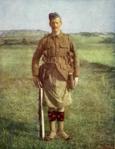 Prints of A photograph of a Scottish infantryman of the Black Watch Regiment November Prints: A Scottish infantryman