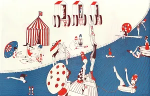 Huts Prints: At the Sea by Fish