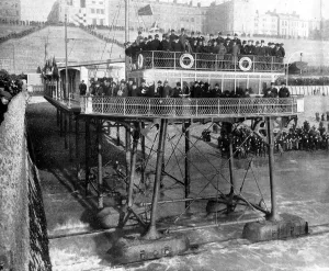 Jetty Prints: Sea trip by rail, Brighton electric railway