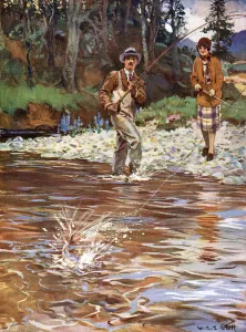Fishing Prints: Sea trout fishing on Dee side
