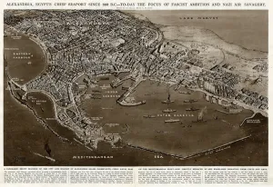 Threatened Prints: Seaport of Alexandria, Egypt, by G. H. Davis