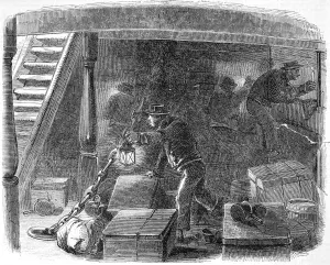 Searching Prints: Searching for Stowaways on board an Emigrant Ship, 1850