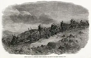 Night Prints: Before Sebastopol: Artillery taking Lancaster guns down to the first parallel