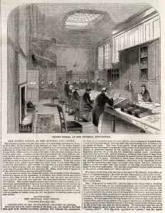 Communications Prints: The Secret Office at the General Post Office, 1844