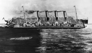 Bringing Prints: Sectional drawing of the Lusitania