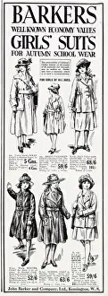 Long Prints: A selection of Barkers well known economy values girls suits for Autumn school wear