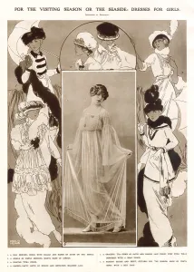 Visiting Prints: Selection of outdoor wear for 1913 Date: July 1913