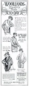 Loose Prints: A selection of women's loose jackets for sale. Date: 1921