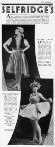 Parties Prints: Selfridges Fancy Dress advertisement