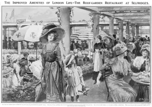 Department Prints: Selfridges Roof Garden Restaurant, London, 1910