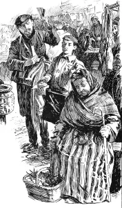 Lane Prints: Sellers at the Petticoat Lane Market, London, 1904
