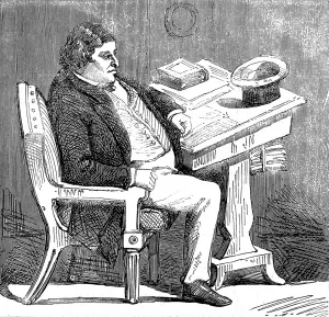 1866 Prints: Senator Cass in his office, Washington, 1856