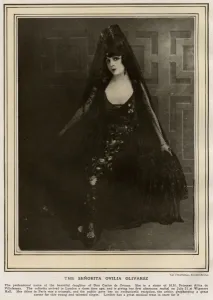 Spain Prints: The Senorita Ovilia Olivarsz by Val L Estrange