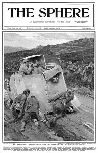Serbia Prints: Serbian armoured car is ambushed