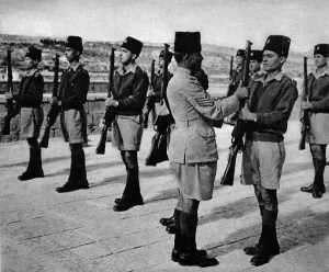 Ceremonial Prints: Sergeant and Recruits of the Palestine Police Force, 1945