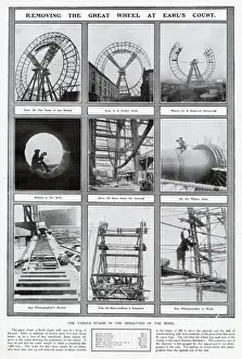 Destruction Prints: A series of photographs showing the demolition of the Great Wheel at Earls Court