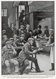 Winter Prints: During the severe winter weather the Great Arthur Street Mission of Golden Lane were