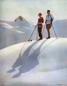 Mountains Prints: Her Shadows by Pierrot